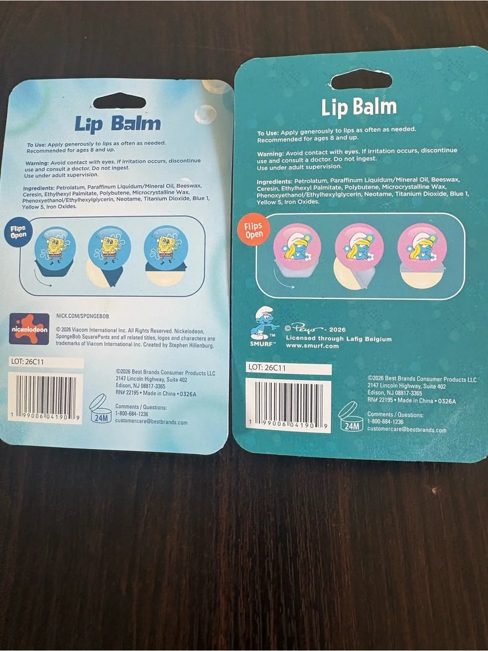 SpongeBob SquarePants Blue Lip Balm - Cute Character Case